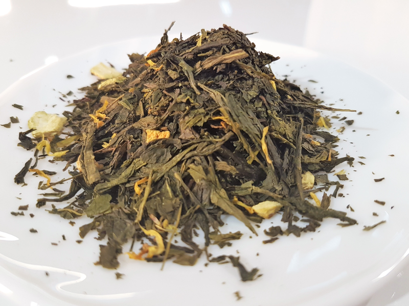 Grüner Bio - Tee Blutorange