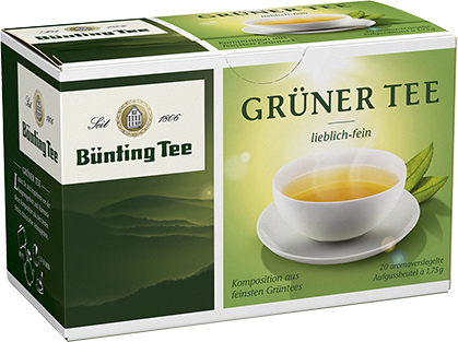 Bünting BIO Grüner Tee Tassenbeutel 20x1,75g