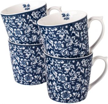 Laura Ashley Blueprint Tassen Set Sweet Alyssum 4x320ml