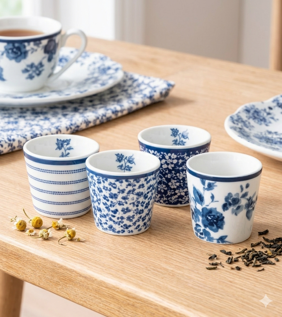 Laura Ashley Blueprints - 3 Eierbecher als Set