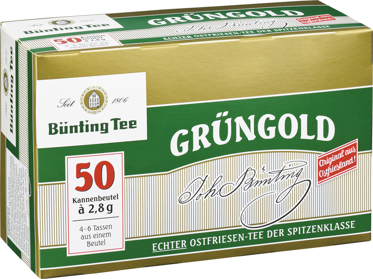 Bünting Grüngold Kannenbeutel 50x2,8g